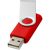 Rotate-basic 8GB USB flash drive, Plastic and Aluminum, Bright Red