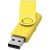 Rotate-metallic 2GB USB flash drive, Plastic and Aluminum, Yellow