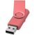 Rotate-metallic 2GB USB flash drive, Plastic and Aluminum, Pink