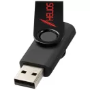 Rotate-metallic 4GB USB flash drive, Plastic and aluminum, solid black