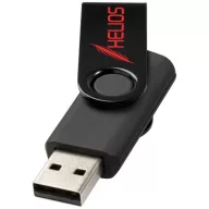   Rotate-metallic 4GB USB flash drive, Plastic and aluminum, solid black