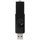 Rotate-metallic 4GB USB flash drive, Plastic and aluminum, solid black