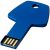 Key 4GB USB flash drive, Aluminum, Blue