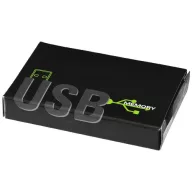 Slim card-shaped 2GB USB flash drive, Plastic, White