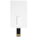 Slim card-shaped 2GB USB flash drive, Plastic, White