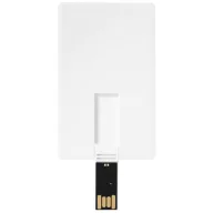 Slim card-shaped 2GB USB flash drive, Plastic, White