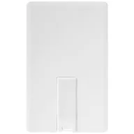 Slim card-shaped 2GB USB flash drive, Plastic, White
