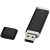 Flat 2GB USB flash drive, Plastic, solid black