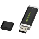 Flat 4GB USB flash drive, Plastic, solid black