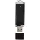 Flat 4GB USB flash drive, Plastic, solid black