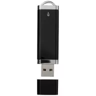Flat 4GB USB flash drive, Plastic, solid black