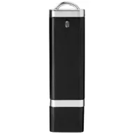 Flat 4GB USB flash drive, Plastic, solid black