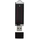 Flat 4GB USB flash drive, Plastic, solid black