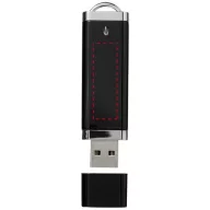 Flat 4GB USB flash drive, Plastic, solid black