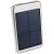 Bask 4000 mAh solar power bank, ABS Plastic, Silver