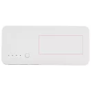 Spare 10,000 mAh power bank, ABS Plastic, White