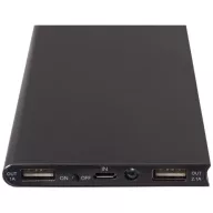 Stellar 8000 mAh solar power bank, Aluminium, solid black