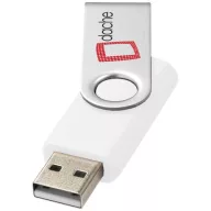 Rotate Basic USB 16GB, Plastic and Aluminum, White