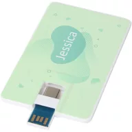   Memorie usb 32 GB cu Type-C si USB-A 3.0, Everestus, 18SEP4561, 8.4x5.2 cm, ABS, Alb