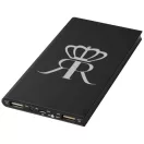 Plate 8000 mAh aluminum power bank, Aluminium,  solid black