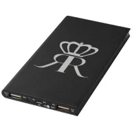 Plate 8000 mAh aluminum power bank, Aluminium,  solid black