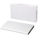 Plate 8000 mAh aluminum power bank, Aluminium, Silver