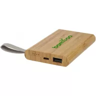   Powerbank, 21MAR1554, 5000 mAh, 11x1.6x7 cm, Everestus, Bambus, Maro