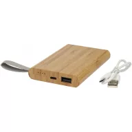   Powerbank, 21MAR1554, 5000 mAh, 11x1.6x7 cm, Everestus, Bambus, Maro
