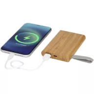  Powerbank, 21MAR1554, 5000 mAh, 11x1.6x7 cm, Everestus, Bambus, Maro