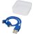 Cablu incarcare 3-in-1, Everestus, 21AUG060, Plastic, 5.5x2x5.5 cm, Albastru
