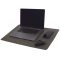 Suport pad de birou pentru laptop si mouse, Tekio, 21OCT0880, 60 x 40 cm, Piele ecologica, Gri