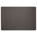 Suport pad de birou pentru laptop si mouse, Tekio, 21OCT0880, 60 x 40 cm, Piele ecologica, Gri