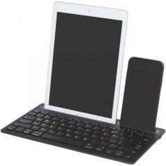   Tastatura multi-device cu stand, Tekio by AleXer, 21OCT0098, 29 x 1.7 x 16 cm, ABS, Negru