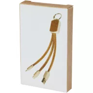   Cablu de incarcare 3-in-1, Everestus, 42FEB230361, 40x29x28 cm, Pluta, Paie, Natur