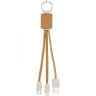   Cablu de incarcare 3-in-1, Everestus, 42FEB230361, 40x29x28 cm, Pluta, Paie, Natur