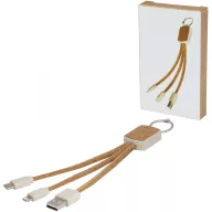   Cablu de incarcare 3-in-1, Everestus, 42FEB230361, 40x29x28 cm, Pluta, Paie, Natur