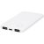 Powerbank 4000 mAh, USB-C, USB-A, 2401E14999, Everestus, 12.5x6.5 cm, ABS, Alb