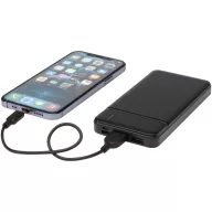   Powerbank 10000 mAh, USB-C, Micro USB, 2401E14761, Everestus, 13.6x1.5x6.8 cm, ABS, Negru