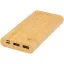 Powerbank 10000 mAh, USB-C, Micro USB, USB-A, 2401E15057, Everestus, 14.9x1.8x7 cm, Bambus, Natur