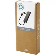 Hub usb 2401E14945, Tekio, 10x1.2x3 cm, Aluminiu, Negru