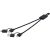 Cablu de incarcare 6-in-1, 2401E14615, Tekio, 25x1 cm, Plastic, Aluminiu, Negru