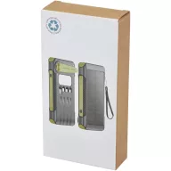   Powerbank 10000 mAh, USB-C, USB-A, 2401E15001, Everestus, 15.9x3.1x8.5 cm, ABS, Verde army