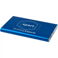   Powerbank 4000 mAh, 10 W, USB-A, USB-C, 2410E23119, Everestus, 11 x 1 x 6.8 cm, Aluminiu, Albastru royal
