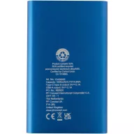   Powerbank 4000 mAh, 10 W, USB-A, USB-C, 2410E23119, Everestus, 11 x 1 x 6.8 cm, Aluminiu, Albastru royal