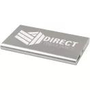 Powerbank 4000 mAh, 10 W, USB-A, USB-C, 2410E23120, Everestus, 11 x 1 x 6.8 cm, Aluminiu, Argintiu