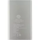 Powerbank 4000 mAh, 10 W, USB-A, USB-C, 2410E23120, Everestus, 11 x 1 x 6.8 cm, Aluminiu, Argintiu