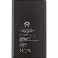   Powerbank 4000 mAh, 10 W, USB-A, USB-C, 2410E23121, Everestus, 11 x 1 x 6.8 cm, Aluminiu, Gri titanium