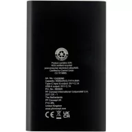   Powerbank 4000 mAh, 10 W, USB-A, USB-C, 2410E23122, Everestus, 11 x 1 x 6.8 cm, Aluminiu, Negru