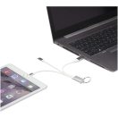 Cablu de incarcare 4-n-1, 2502E14493, Everestus, 19.5 x 0.7 x 1.7 cm, Aluminiu, Argintiu