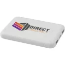 Powerbank 5000 mAh, 10 W, USB-A, USB-C, 2410E23075, Everestus, 9 x 1.4 x 6.3 cm, ABS, Alb